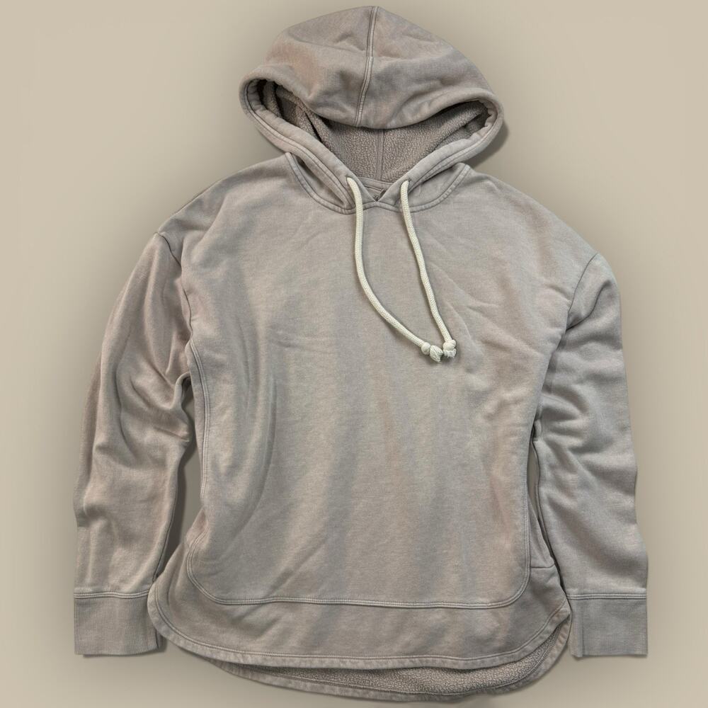 Universal Thread Women's Beige Light Pink Hoodie Sweatshirt, Size Large